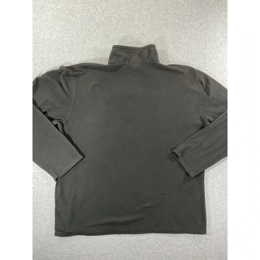 The North Face Mens TKA 100 Fleece Quarter Zip Pullover Black Large 1474